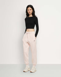 Plastre Pantalon en Tricot Femme