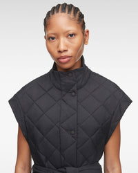 Noir Veste tissée Femme