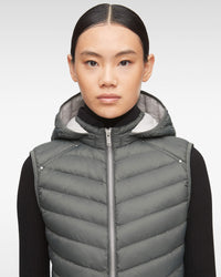 Kendall Gris Gilet tissé pour Femme