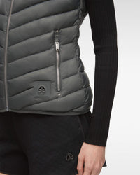 Kendall Gris Gilet tissé pour Femme