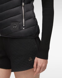 Noir Gilet tissé pour Femme