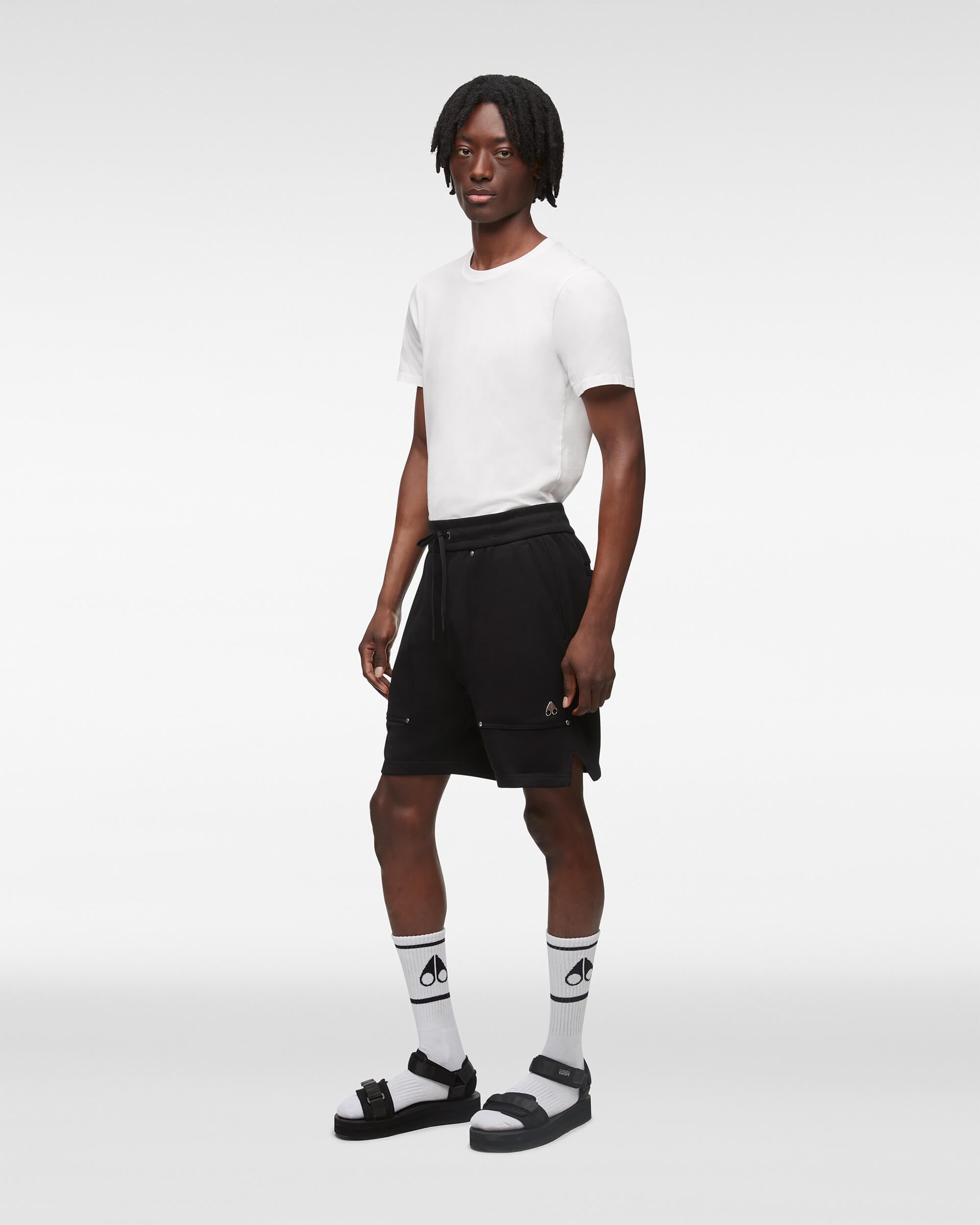Noir Homme tissu Shorts