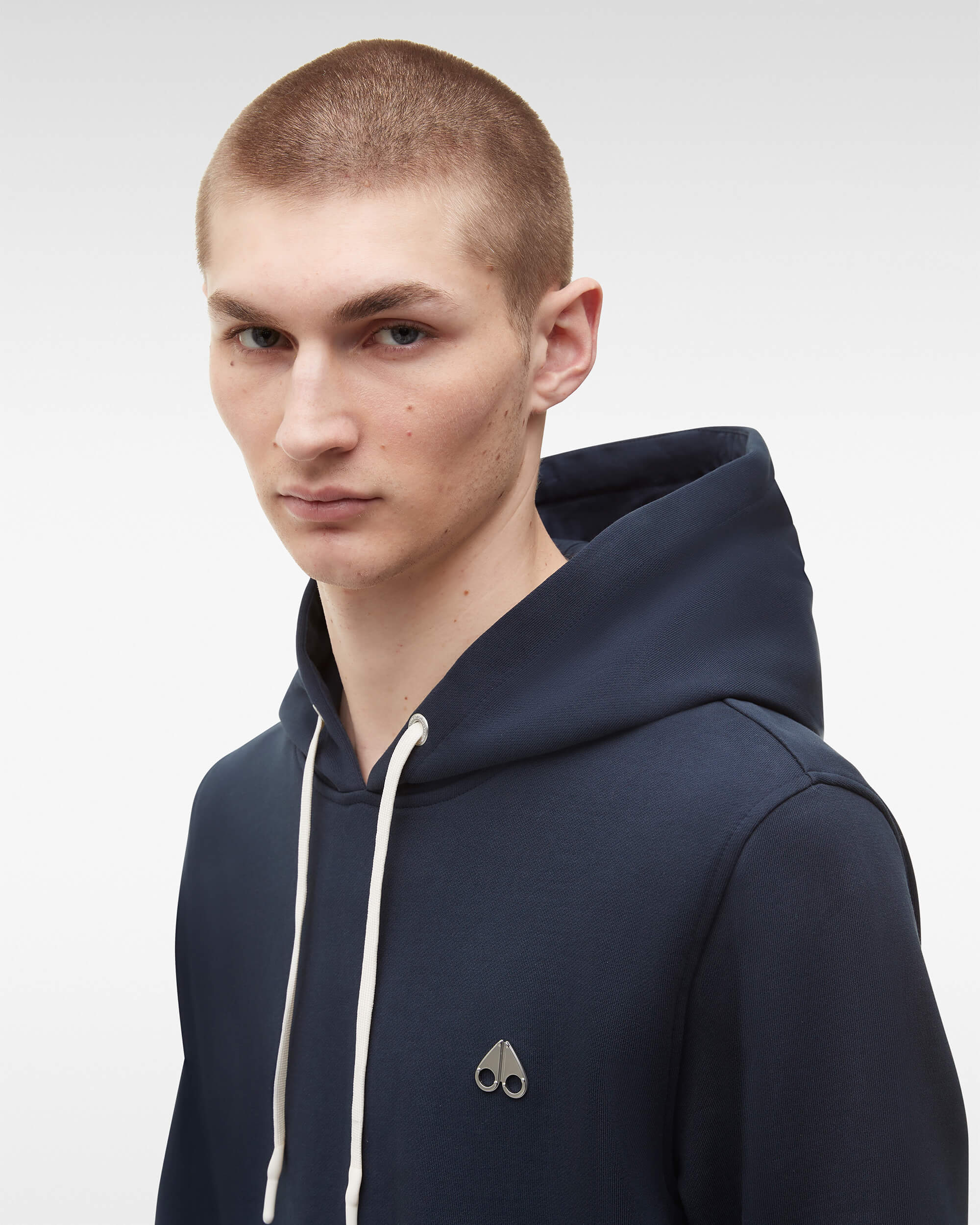 Navy Homme tissu Hoodie