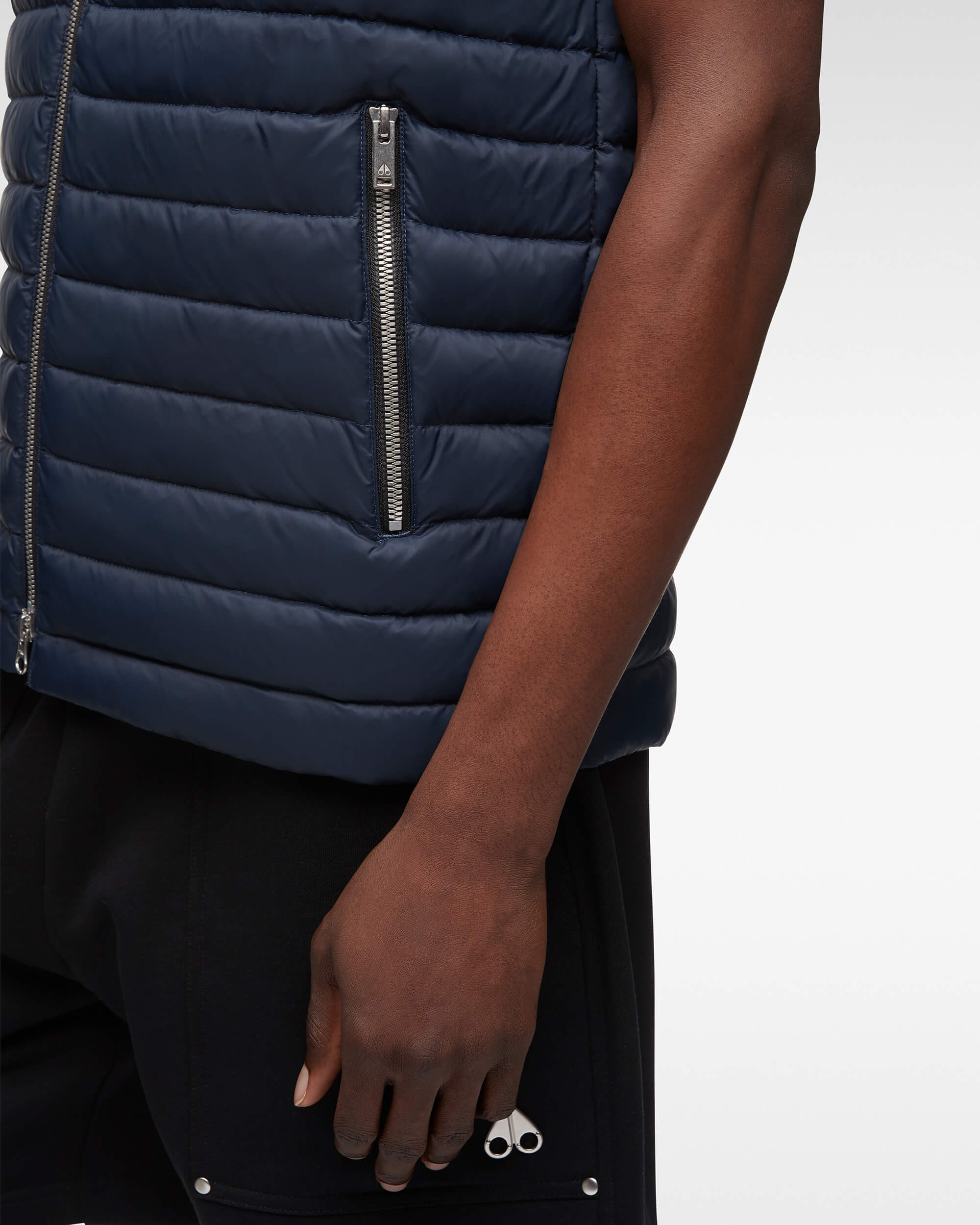 Navy Homme tissu Vest