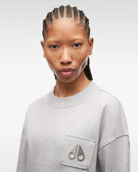 Gris Melange Tshirt Tricoté Femme