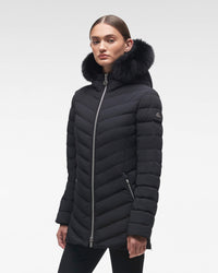 Noir Veste pour femme tissée