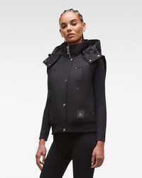 Noir Gilet tissé pour Femme