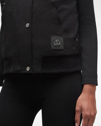 Noir Gilet tissé pour Femme