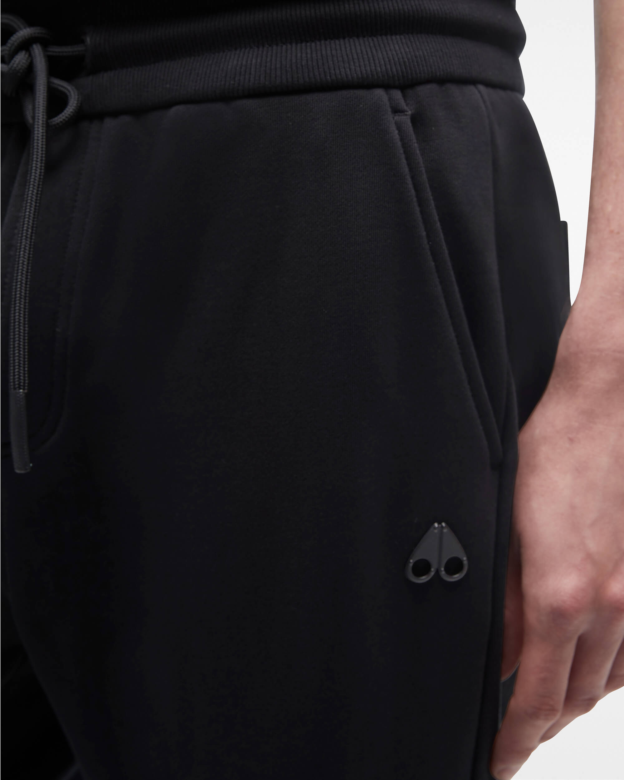 Noir tissu Sweatpants homme