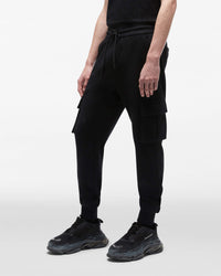 Noir tissu Sweatpants homme