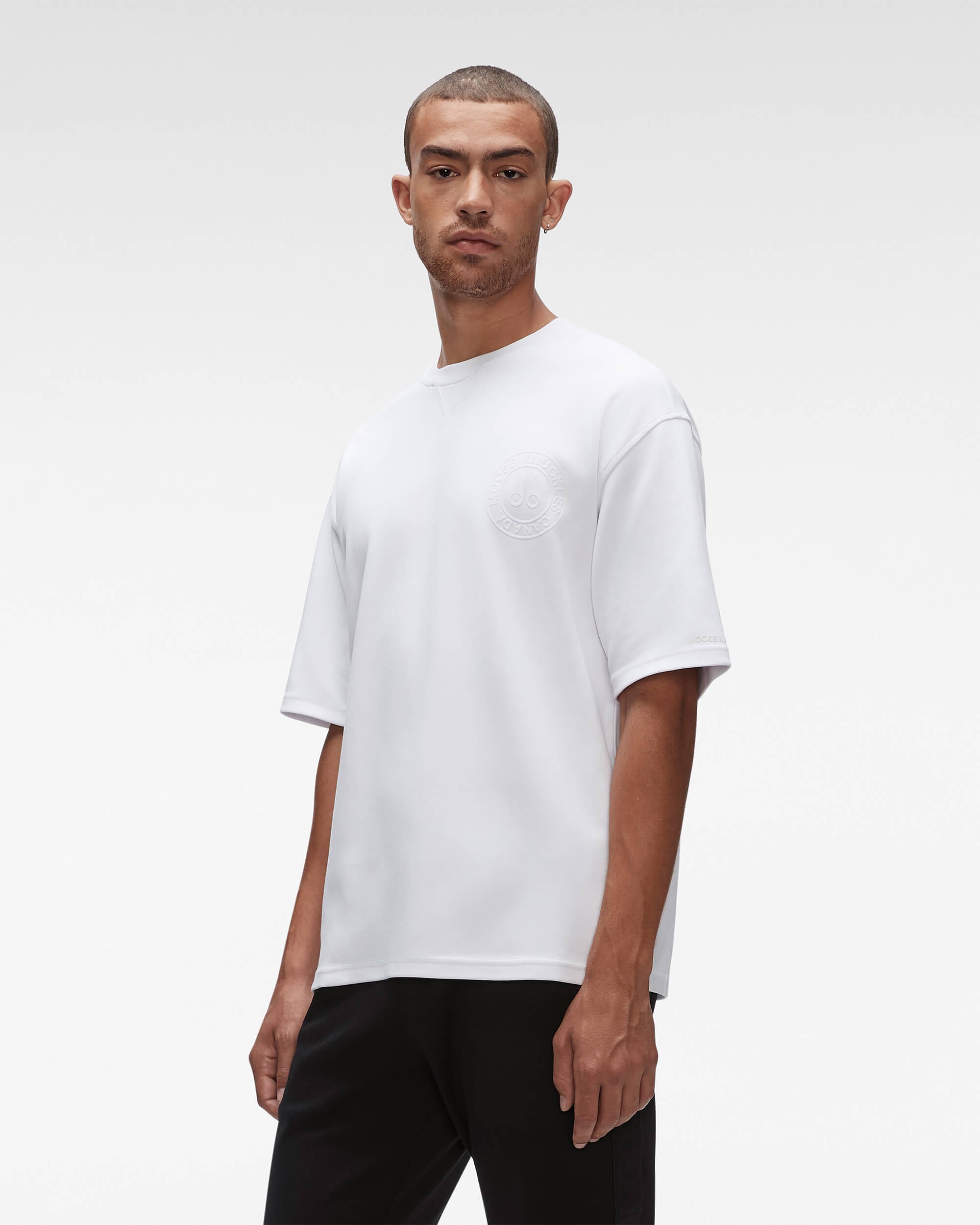 Blanc Homme tissu Tee