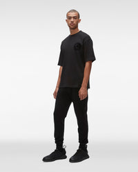 Noir Homme tissu Tee