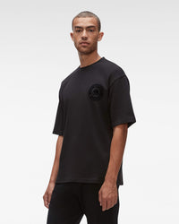 Noir Homme tissu Tee