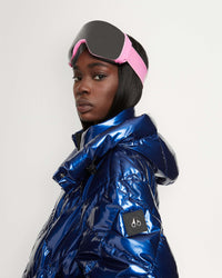 Cobalt Femme Puffer Tissé