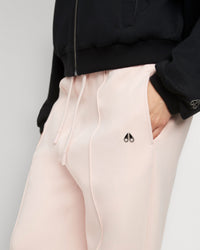 Rose Poussière Pantalon en Tricot pour Femme