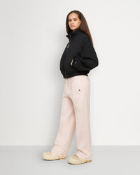 Rose Poussière Pantalon en Tricot pour Femme