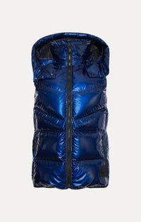 Cobalt Femme Puffer Tissé