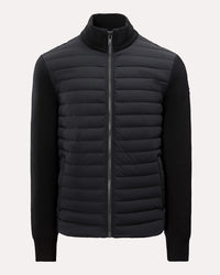 Noir & Noir Bomber tissé pour Homme