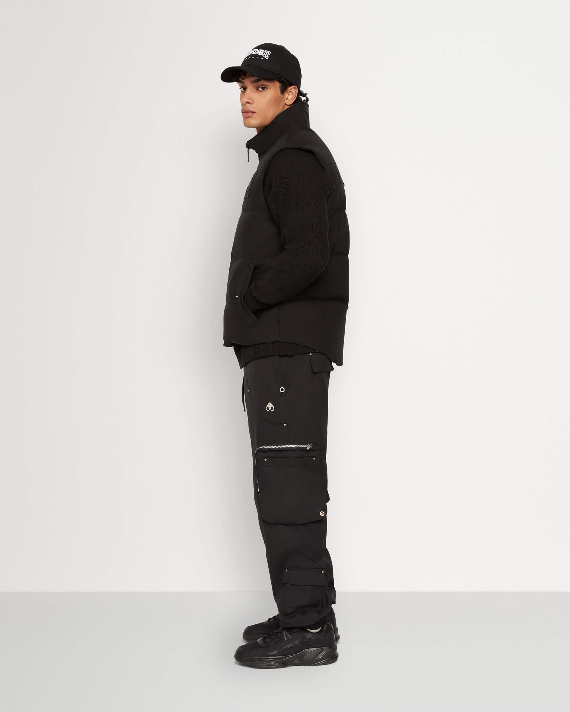 Noir Homme tissu Pants