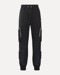 Noir Homme tissu Pants