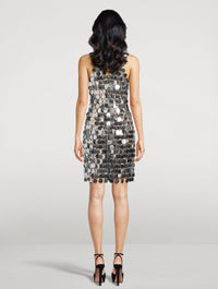 MIXTE   Robe à pastilles scintillantes - Silver