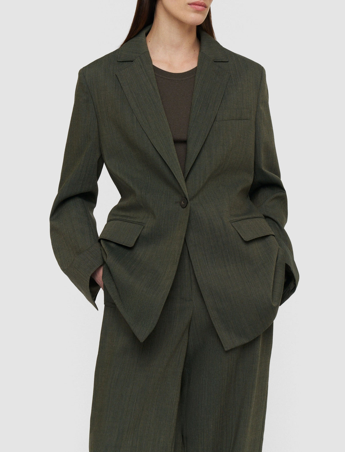 Blazer Maati en laine - Palm Leaf Melange