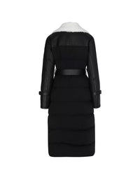 Black Ladies Shearling Coat