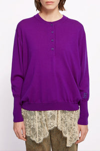 Pull Ella en laine - Violet