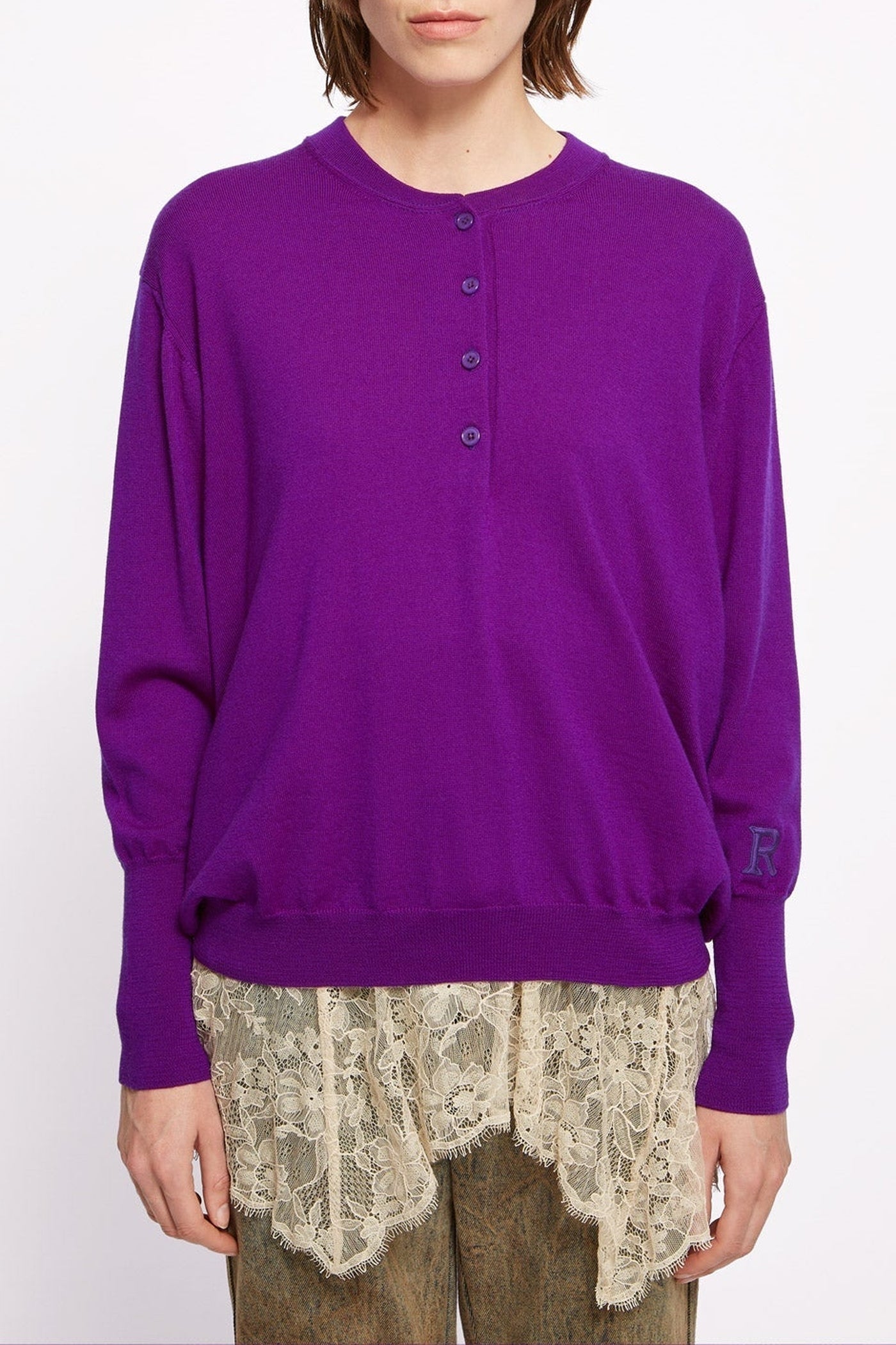 Pull Ella en laine - Violet