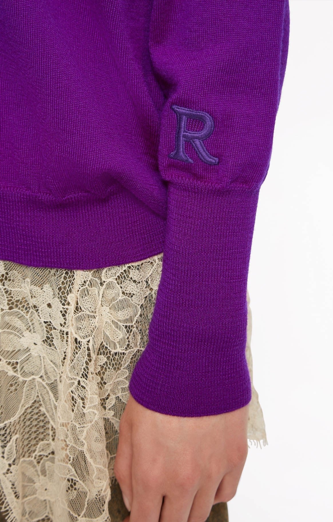 Pull Ella en laine - Violet