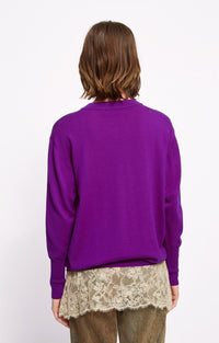 Pull Ella en laine - Violet