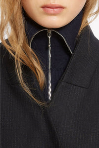 Manteau America en laine - Noir