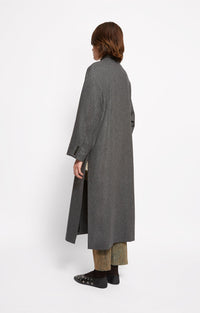 Manteau America en laine - Gris