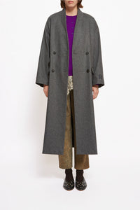 Manteau America en laine - Gris