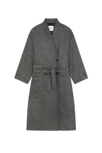 Manteau America en laine - Gris