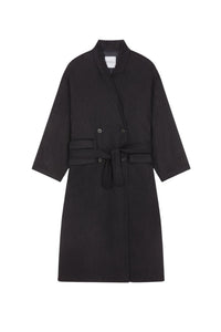 Manteau America en laine - Noir