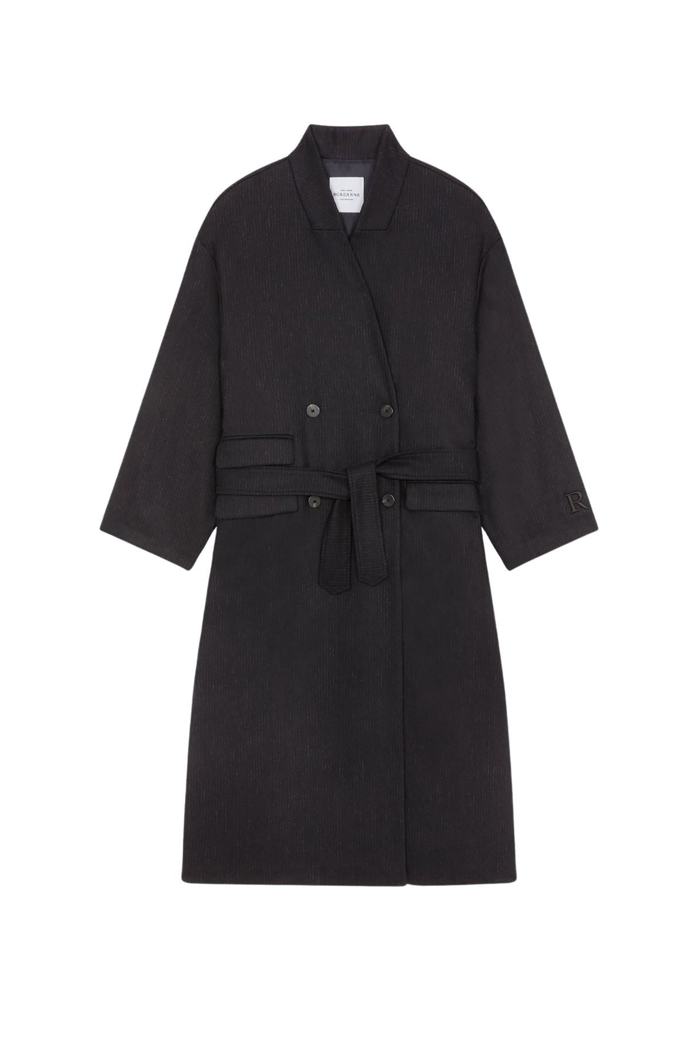 Manteau America en laine - Noir