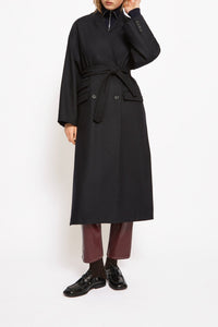 Manteau America en laine - Noir