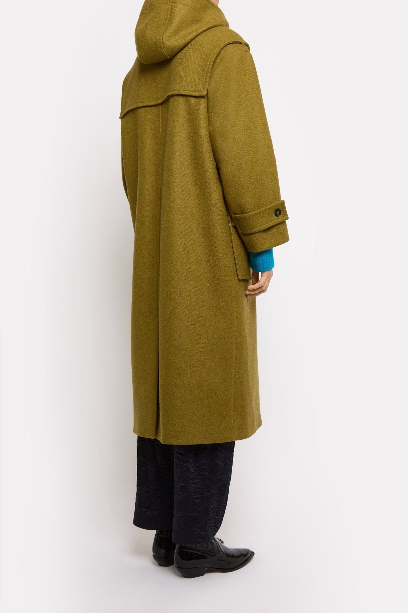 Bieber coat in wool - Khaki