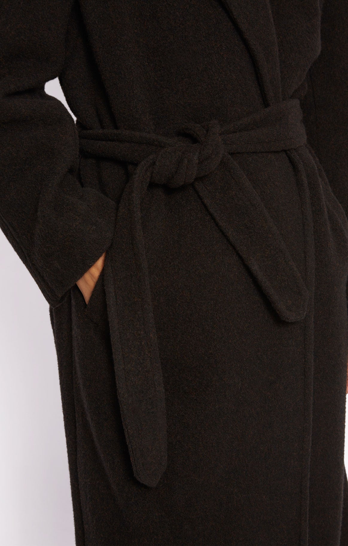 Manteau Max en laine - Chocolat