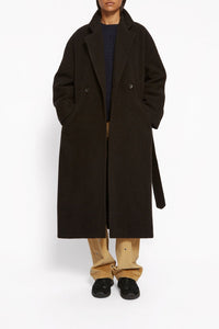 Manteau Max en laine - Chocolat