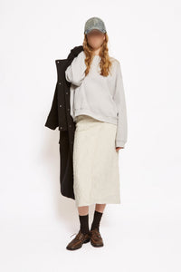 Manteau Mind en laine - Chocolat