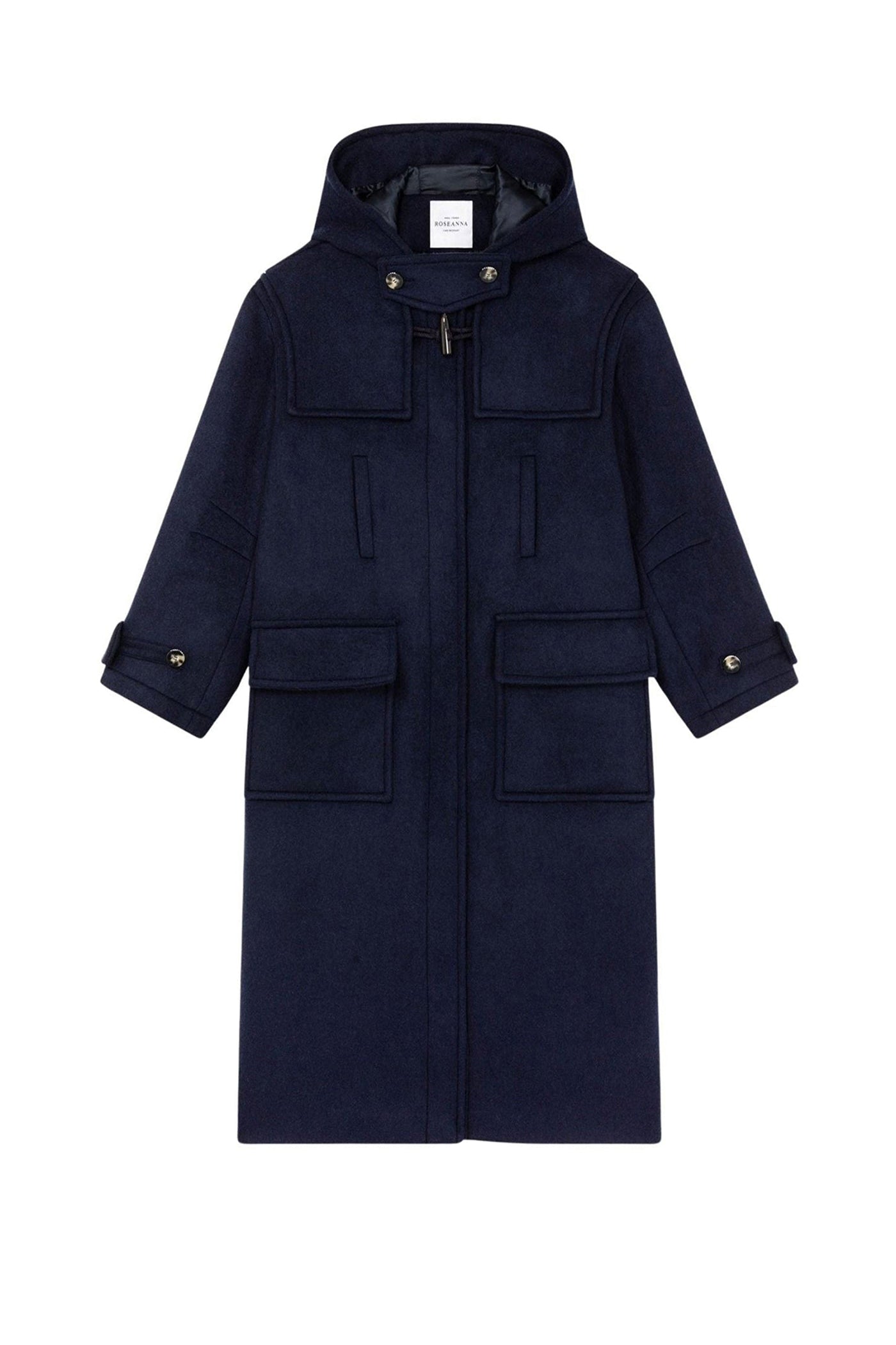 Manteau Bieber en laine - Navy