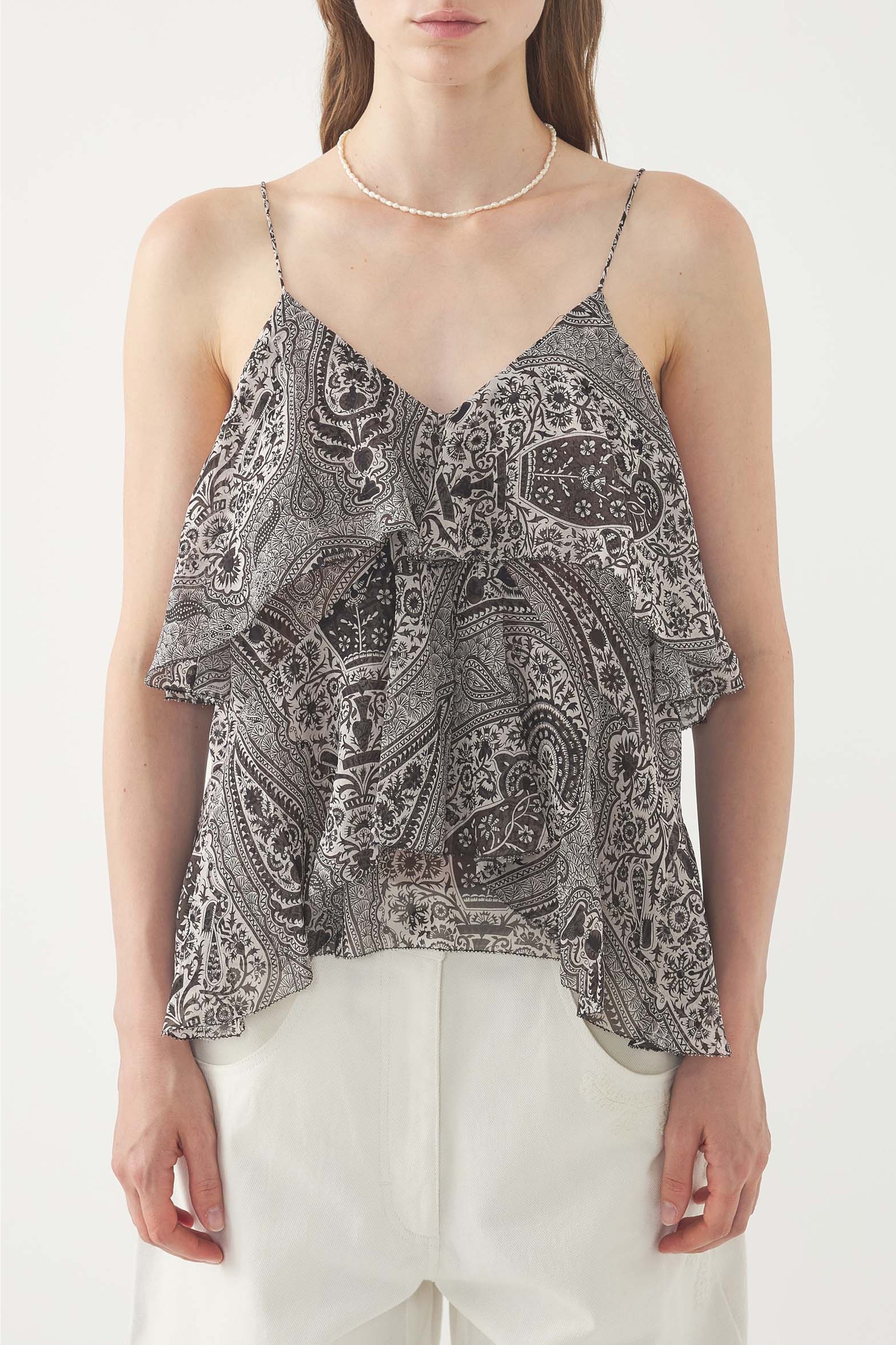 BLACK MARBIE TOP