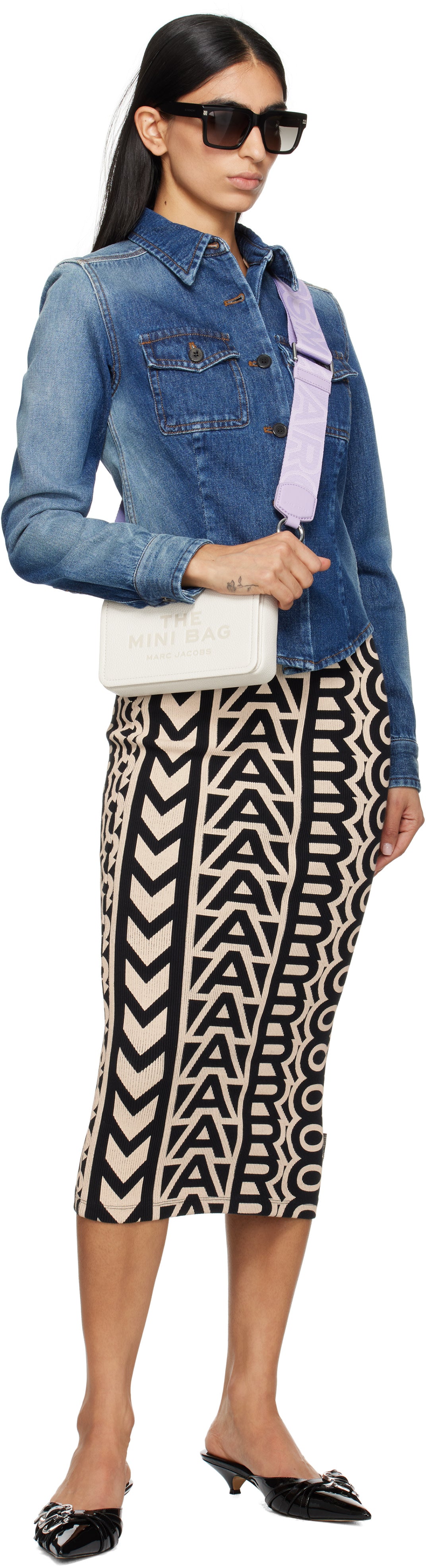 Bandoulière à logo - Lavender Multicolor