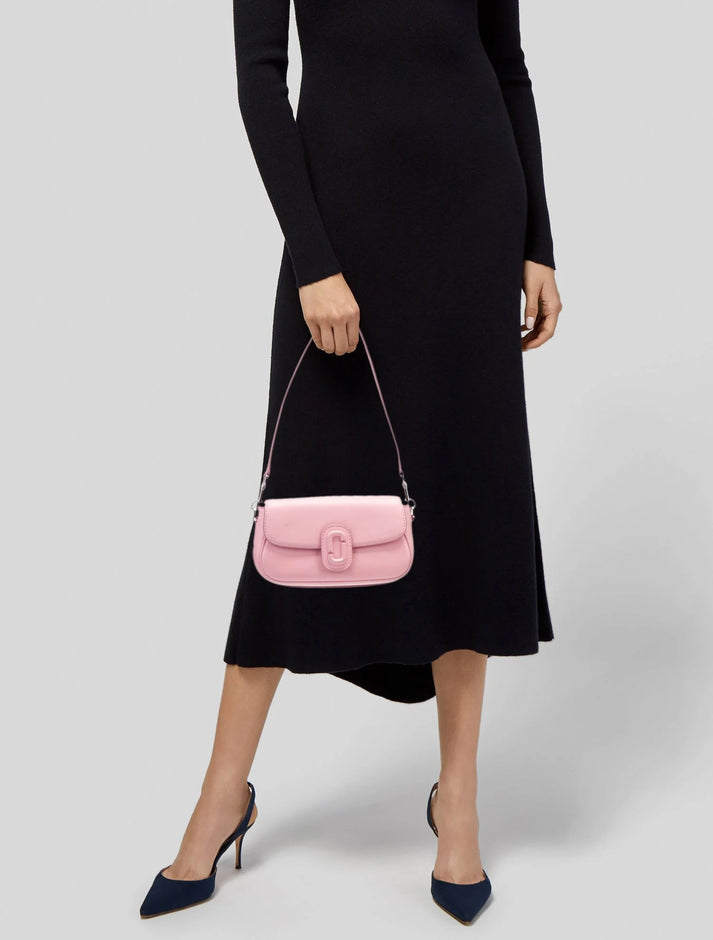 PAS INFO   Sac Clover à logo en cuir - Ribbon Pink