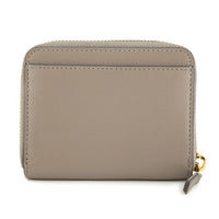 Portefeuille The Zip Around en cuir - Cement