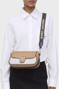Grand sac Clover en cuir - Beige