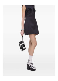 Sac Clover à logo en cuir - Black & White