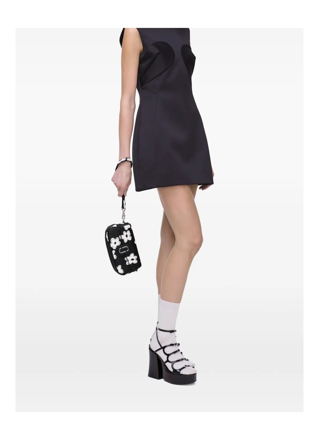 Sac Clover à logo en cuir - Black & White